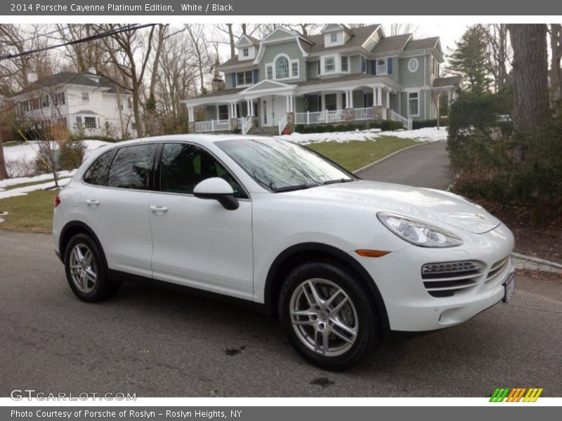 White / Black 2014 Porsche Cayenne Platinum Edition