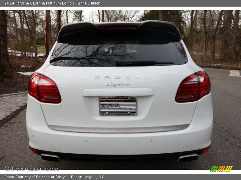 White / Black 2014 Porsche Cayenne Platinum Edition