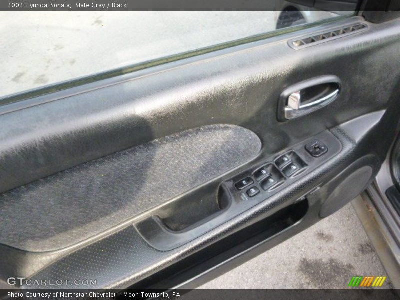 Slate Gray / Black 2002 Hyundai Sonata
