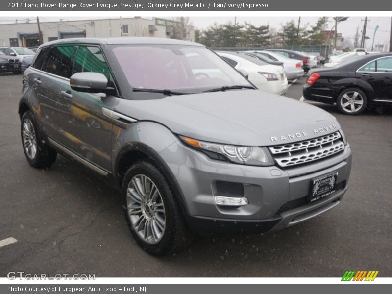 Orkney Grey Metallic / Tan/Ivory/Espresso 2012 Land Rover Range Rover Evoque Prestige
