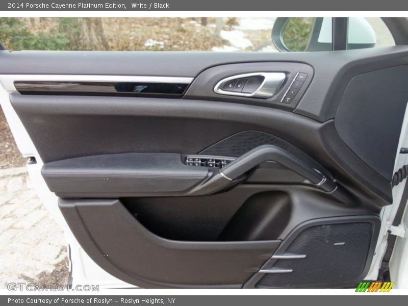 White / Black 2014 Porsche Cayenne Platinum Edition