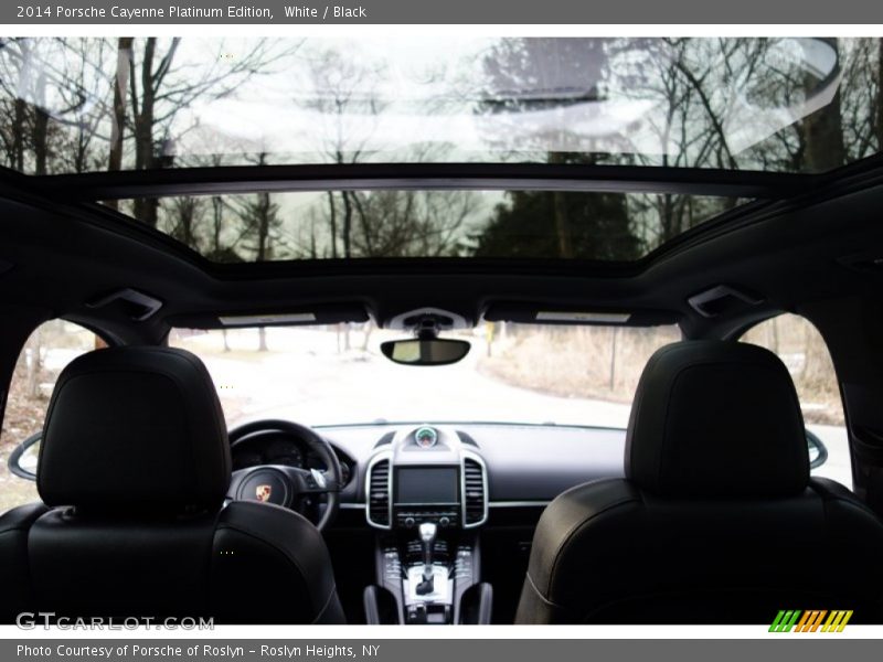 White / Black 2014 Porsche Cayenne Platinum Edition