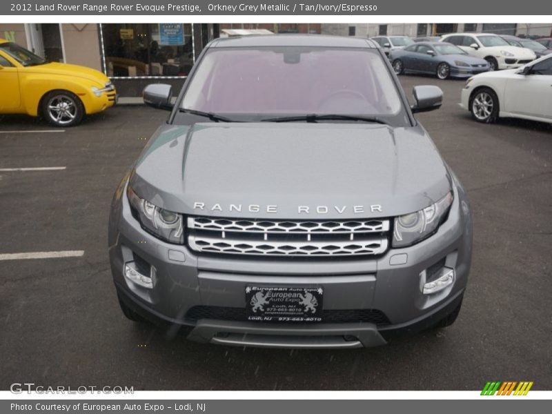 Orkney Grey Metallic / Tan/Ivory/Espresso 2012 Land Rover Range Rover Evoque Prestige