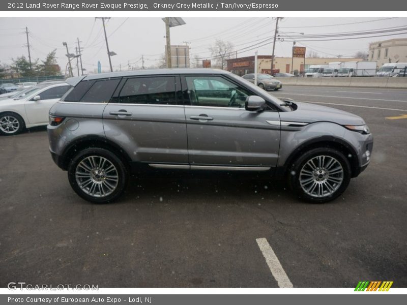 Orkney Grey Metallic / Tan/Ivory/Espresso 2012 Land Rover Range Rover Evoque Prestige