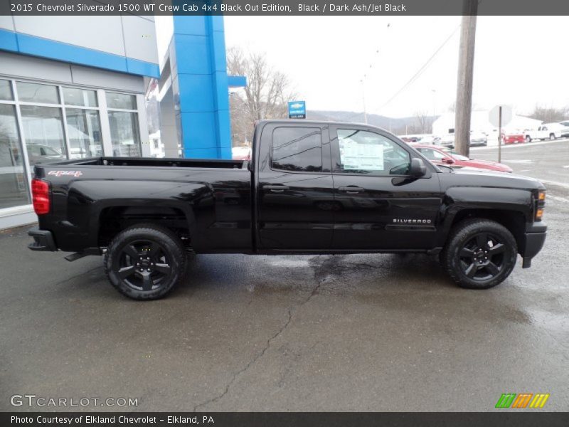  2015 Silverado 1500 WT Crew Cab 4x4 Black Out Edition Black