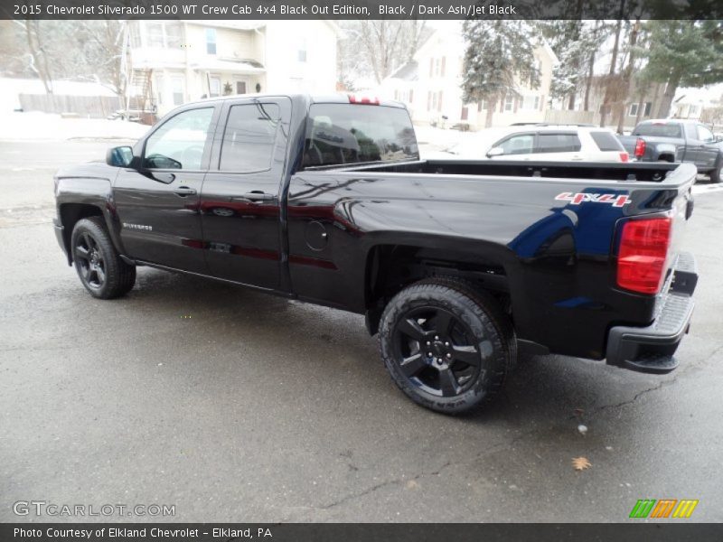  2015 Silverado 1500 WT Crew Cab 4x4 Black Out Edition Black