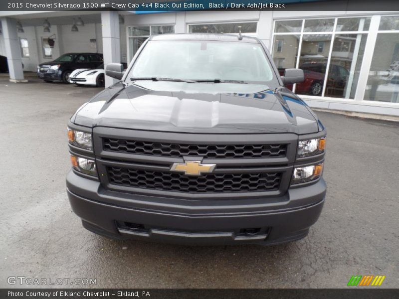 Black / Dark Ash/Jet Black 2015 Chevrolet Silverado 1500 WT Crew Cab 4x4 Black Out Edition