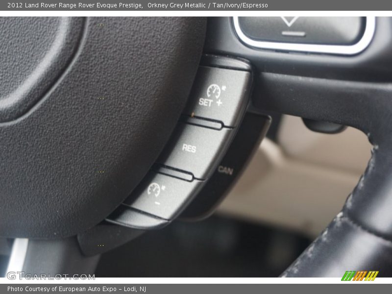 Orkney Grey Metallic / Tan/Ivory/Espresso 2012 Land Rover Range Rover Evoque Prestige