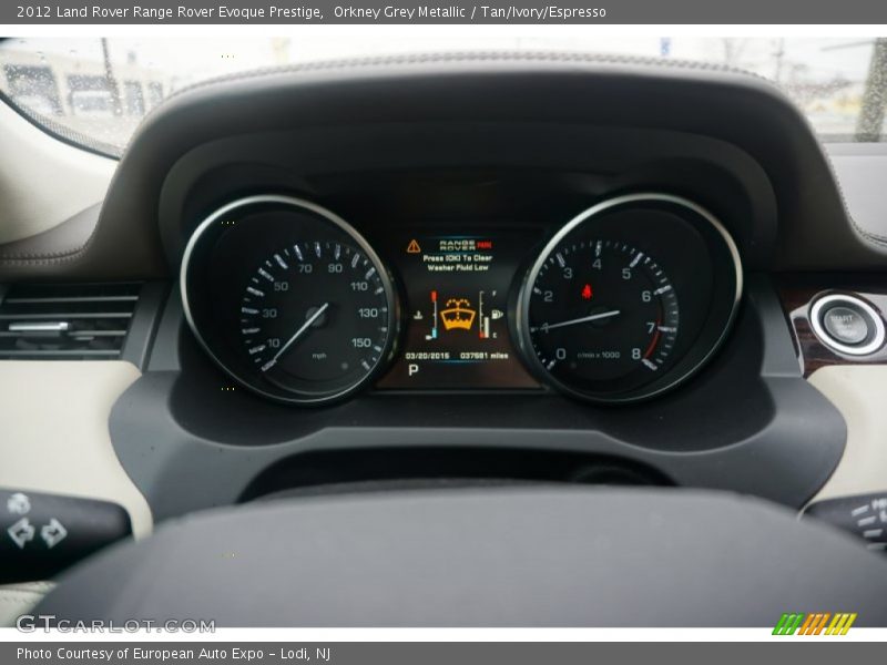 Orkney Grey Metallic / Tan/Ivory/Espresso 2012 Land Rover Range Rover Evoque Prestige