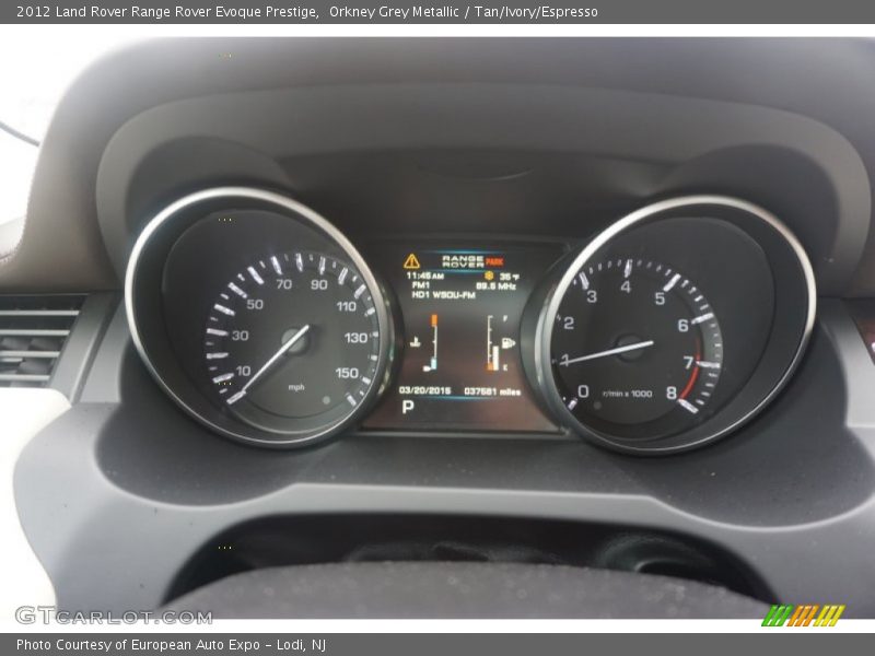 Orkney Grey Metallic / Tan/Ivory/Espresso 2012 Land Rover Range Rover Evoque Prestige