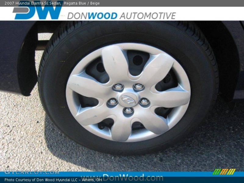 Regatta Blue / Beige 2007 Hyundai Elantra SE Sedan