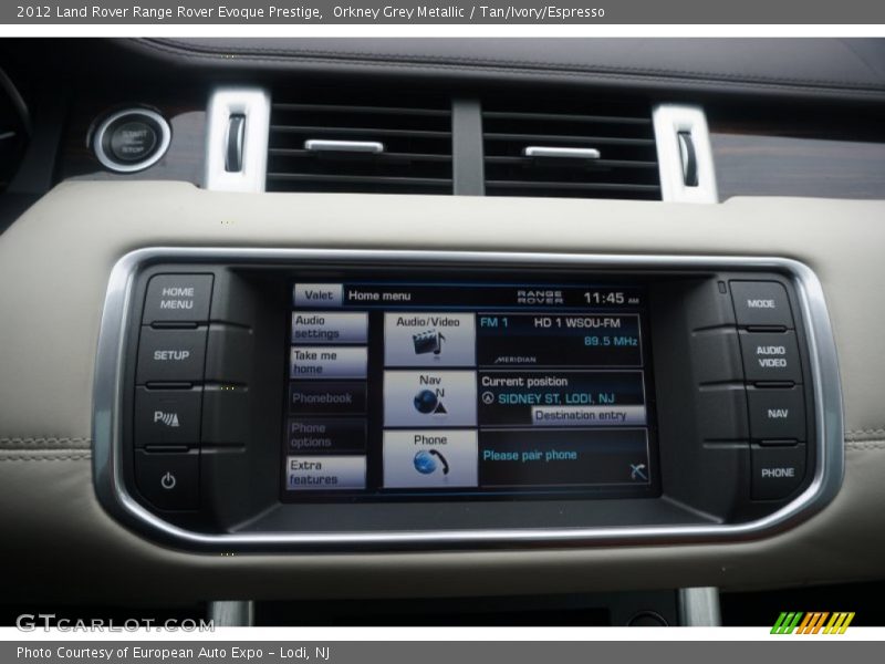 Orkney Grey Metallic / Tan/Ivory/Espresso 2012 Land Rover Range Rover Evoque Prestige