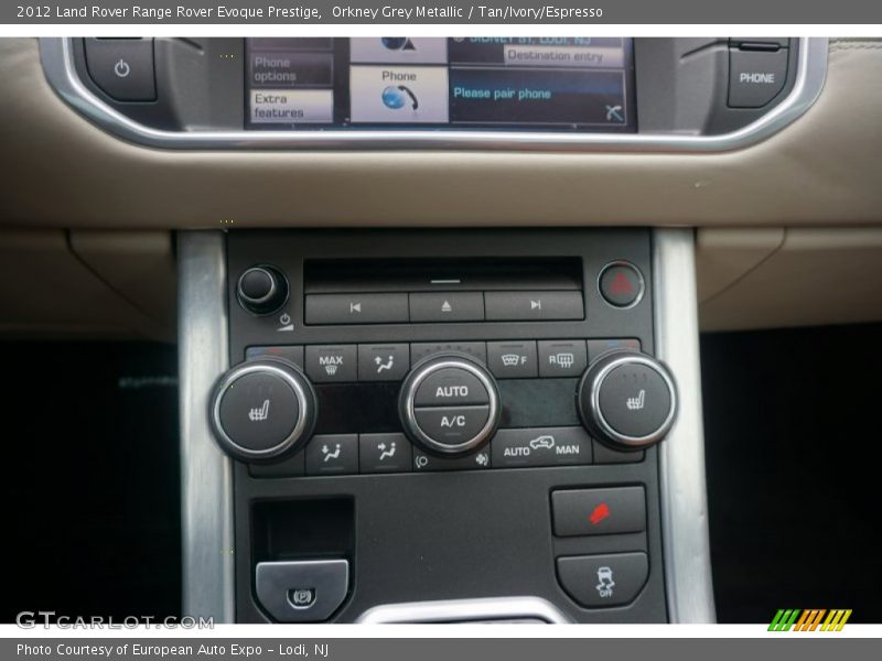 Orkney Grey Metallic / Tan/Ivory/Espresso 2012 Land Rover Range Rover Evoque Prestige