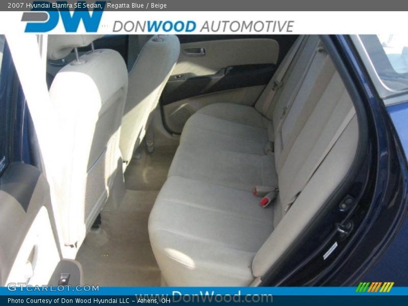 Regatta Blue / Beige 2007 Hyundai Elantra SE Sedan