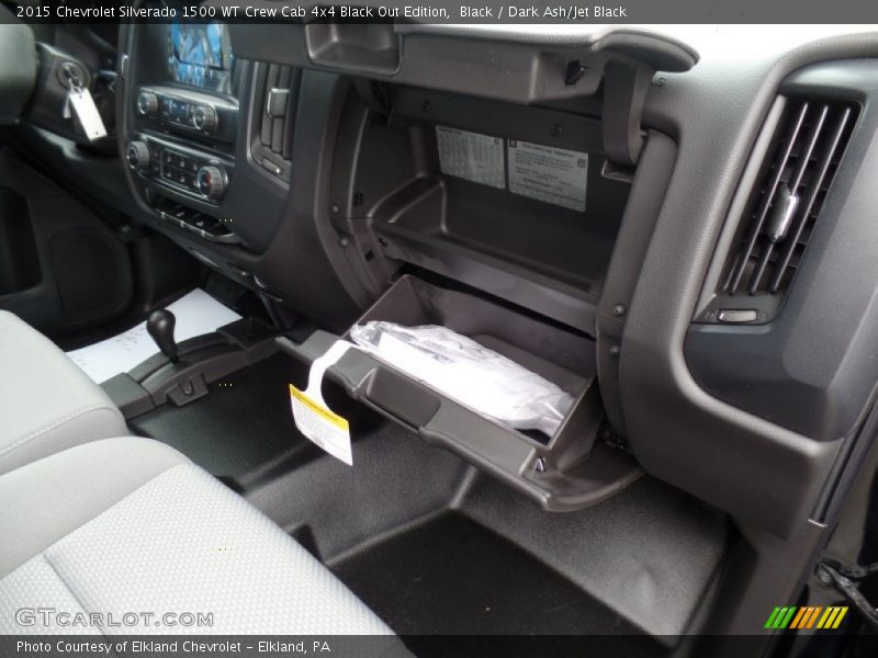 Black / Dark Ash/Jet Black 2015 Chevrolet Silverado 1500 WT Crew Cab 4x4 Black Out Edition