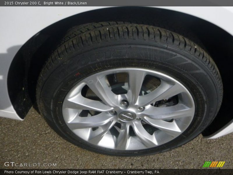 Bright White / Black/Linen 2015 Chrysler 200 C