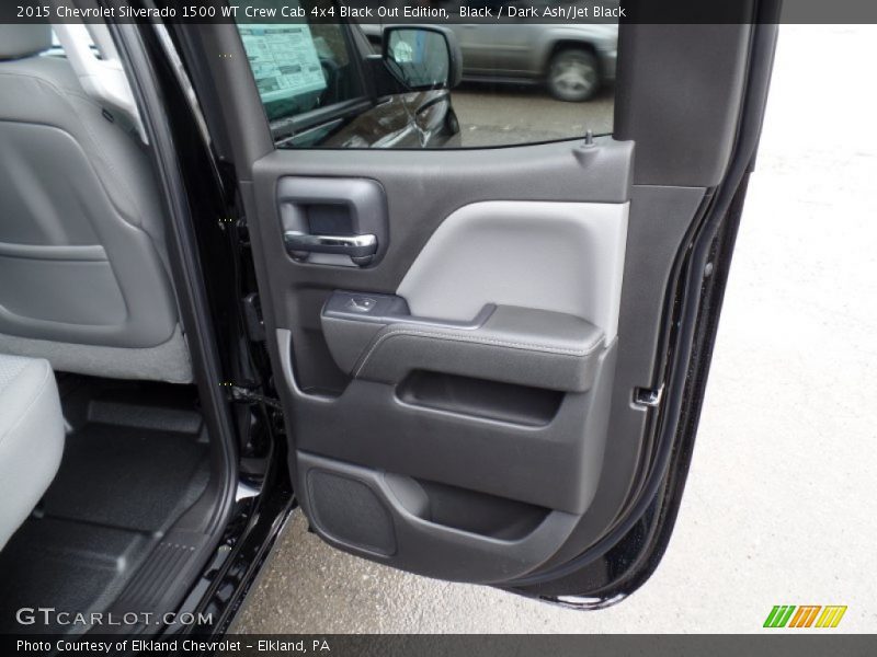 Door Panel of 2015 Silverado 1500 WT Crew Cab 4x4 Black Out Edition