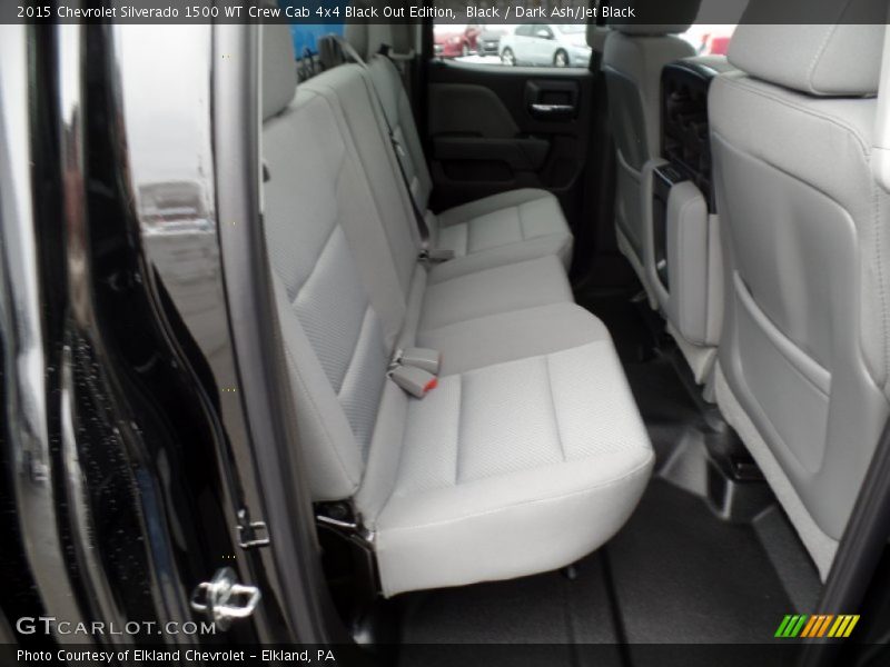 Rear Seat of 2015 Silverado 1500 WT Crew Cab 4x4 Black Out Edition