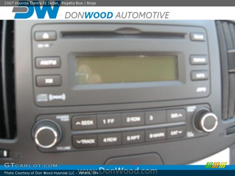 Regatta Blue / Beige 2007 Hyundai Elantra SE Sedan