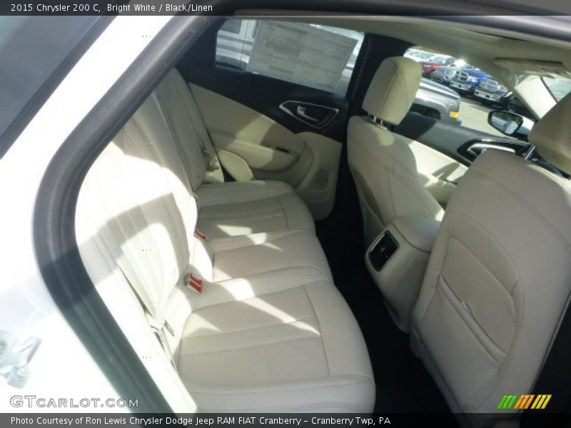 Bright White / Black/Linen 2015 Chrysler 200 C