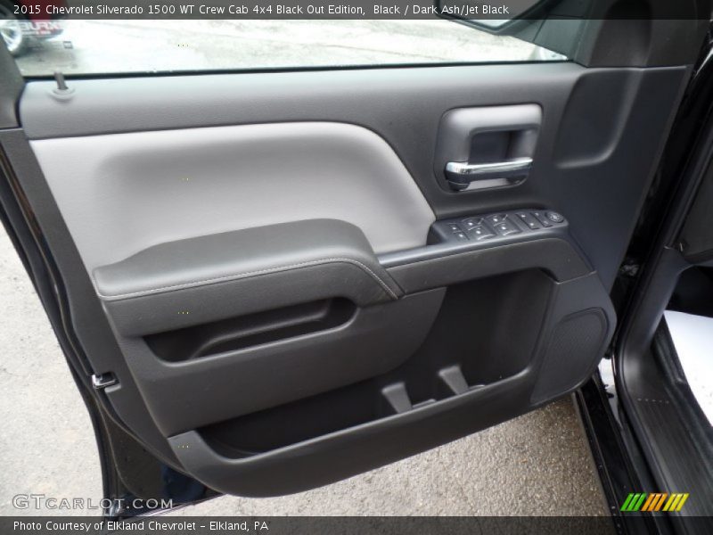 Door Panel of 2015 Silverado 1500 WT Crew Cab 4x4 Black Out Edition