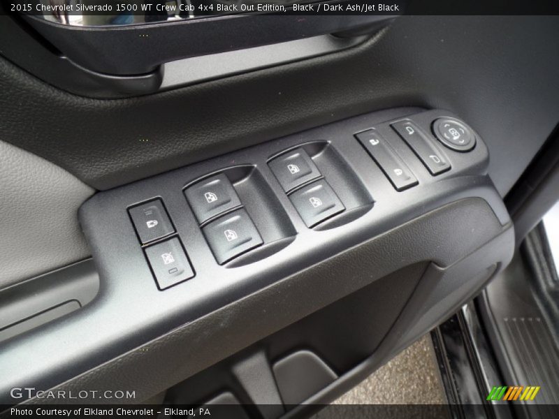 Controls of 2015 Silverado 1500 WT Crew Cab 4x4 Black Out Edition