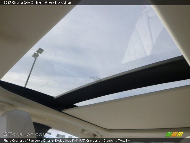 Bright White / Black/Linen 2015 Chrysler 200 C