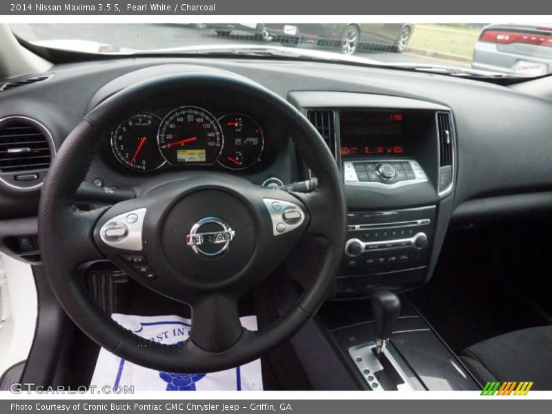 Pearl White / Charcoal 2014 Nissan Maxima 3.5 S