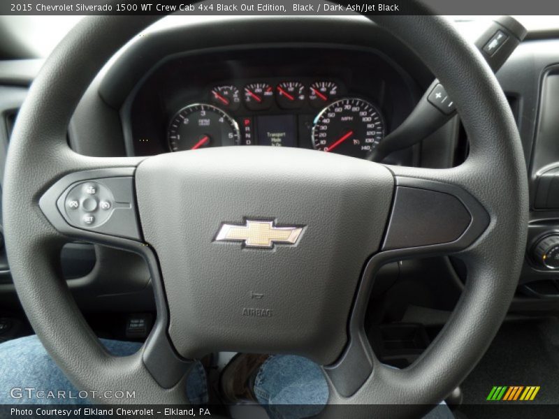  2015 Silverado 1500 WT Crew Cab 4x4 Black Out Edition Steering Wheel