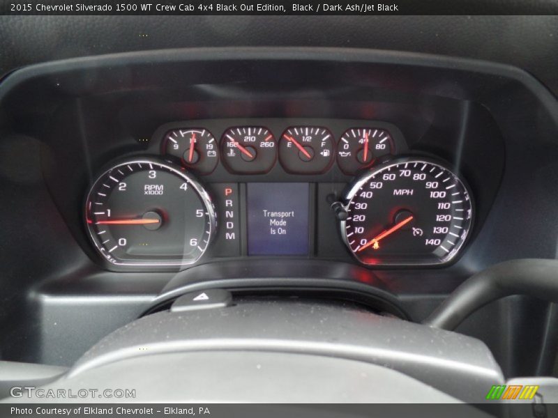  2015 Silverado 1500 WT Crew Cab 4x4 Black Out Edition WT Crew Cab 4x4 Black Out Edition Gauges