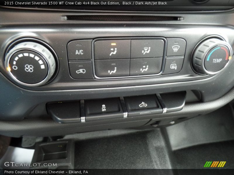 Black / Dark Ash/Jet Black 2015 Chevrolet Silverado 1500 WT Crew Cab 4x4 Black Out Edition