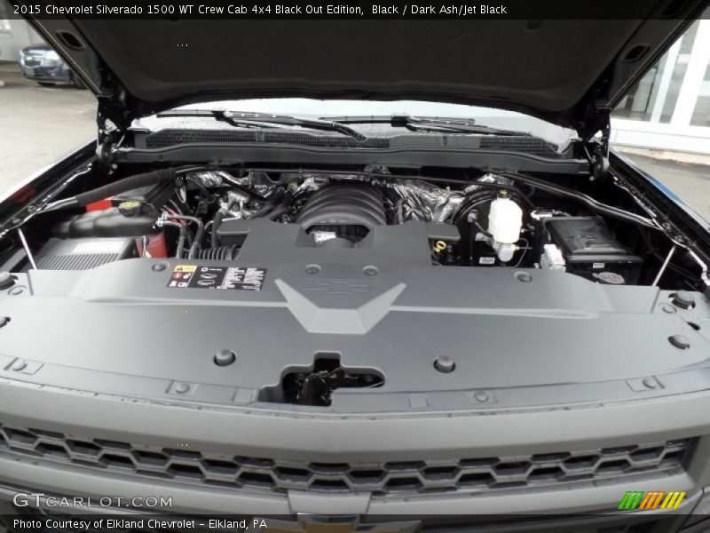  2015 Silverado 1500 WT Crew Cab 4x4 Black Out Edition Engine - 5.3 Liter DI OHV 16-Valve VVT Flex-Fuel EcoTec3 V8