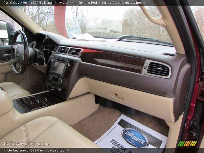 Sonoma Red Metallic / Cocoa/Light Cashmere 2014 GMC Sierra 3500HD Denali Crew Cab 4x4
