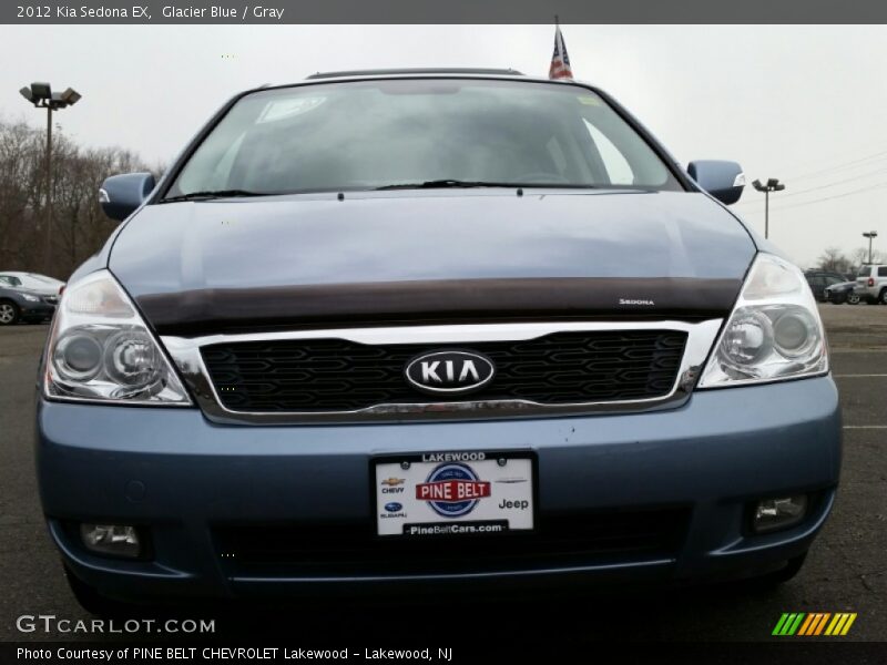 Glacier Blue / Gray 2012 Kia Sedona EX
