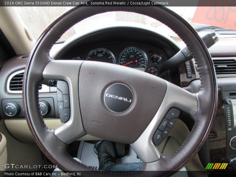 Sonoma Red Metallic / Cocoa/Light Cashmere 2014 GMC Sierra 3500HD Denali Crew Cab 4x4