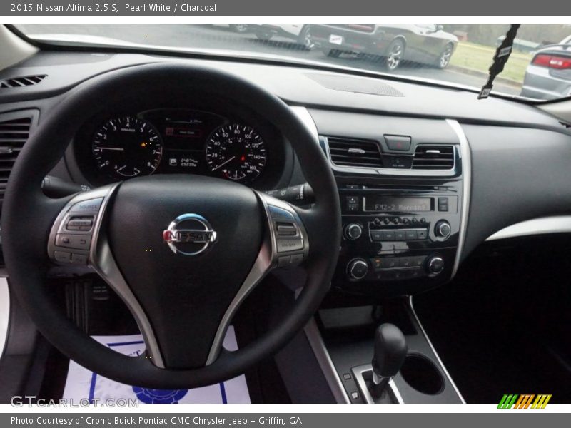 Pearl White / Charcoal 2015 Nissan Altima 2.5 S