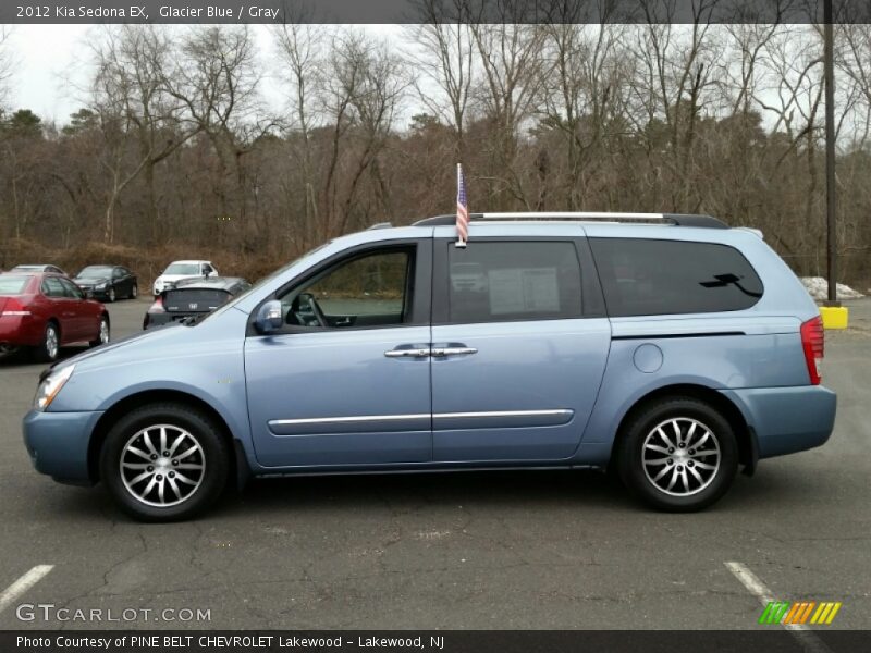 Glacier Blue / Gray 2012 Kia Sedona EX