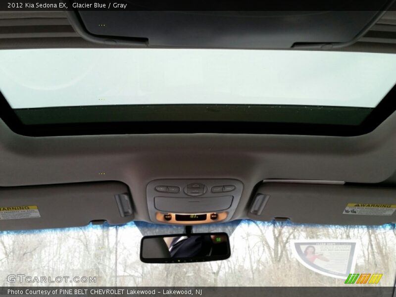 Glacier Blue / Gray 2012 Kia Sedona EX