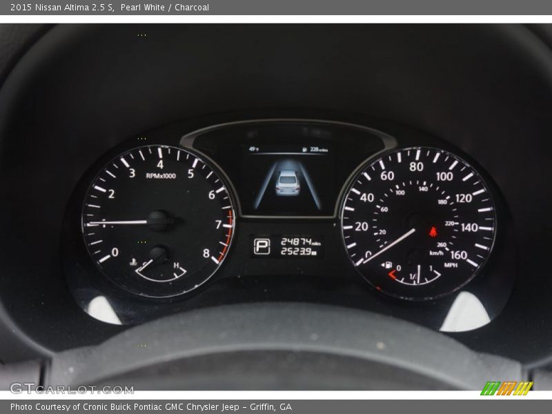 Pearl White / Charcoal 2015 Nissan Altima 2.5 S