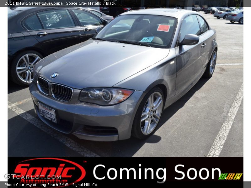 Space Gray Metallic / Black 2011 BMW 1 Series 135i Coupe