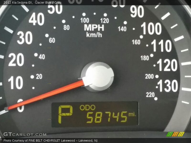Glacier Blue / Gray 2012 Kia Sedona EX