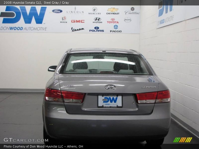 Steel Gray / Gray 2008 Hyundai Sonata GLS