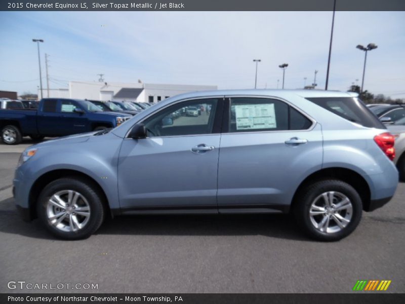 Silver Topaz Metallic / Jet Black 2015 Chevrolet Equinox LS