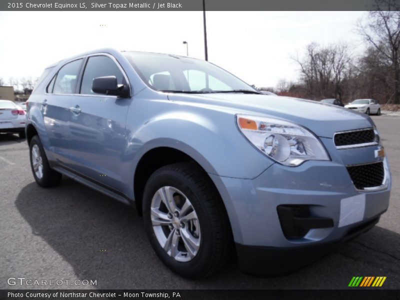 Silver Topaz Metallic / Jet Black 2015 Chevrolet Equinox LS