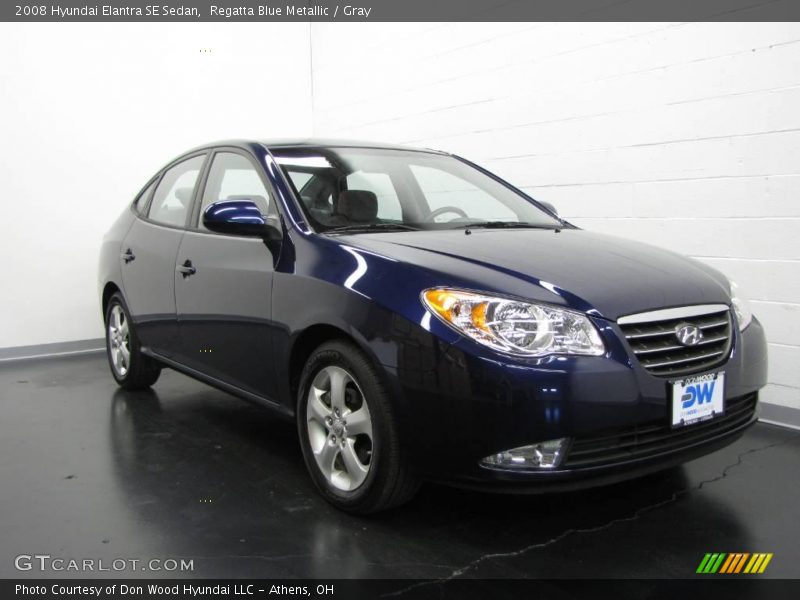 Regatta Blue Metallic / Gray 2008 Hyundai Elantra SE Sedan