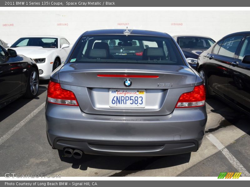 Space Gray Metallic / Black 2011 BMW 1 Series 135i Coupe