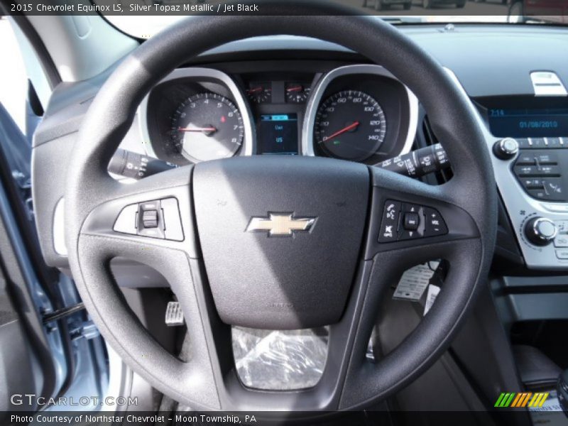 Silver Topaz Metallic / Jet Black 2015 Chevrolet Equinox LS