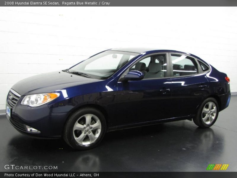 Regatta Blue Metallic / Gray 2008 Hyundai Elantra SE Sedan
