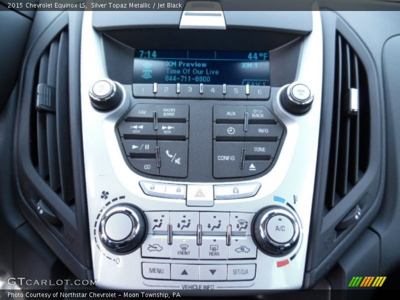 Silver Topaz Metallic / Jet Black 2015 Chevrolet Equinox LS