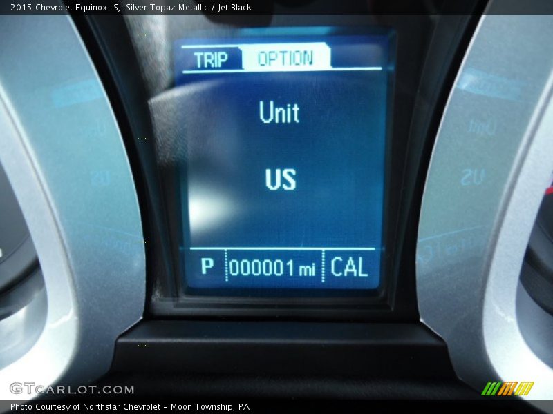 Silver Topaz Metallic / Jet Black 2015 Chevrolet Equinox LS